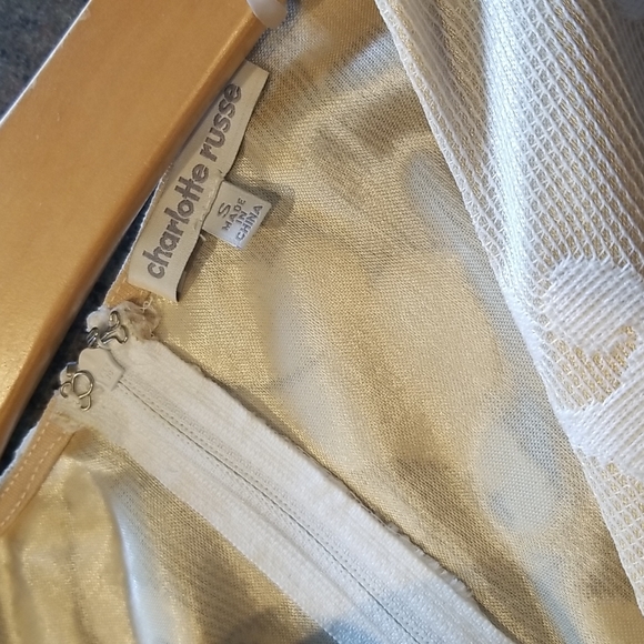 Cream white lace zip up dress - Picture 5 of 5